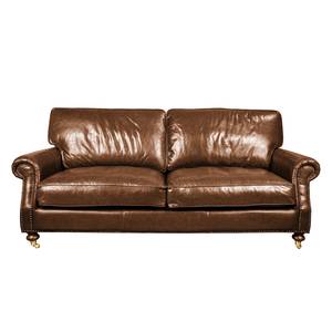 Sofa Corris (3-Sitzer) Echtleder - Braun