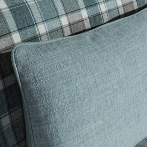 Sofa Cortez (3-Sitzer) Chenille Webstoff - Blau kariert - Blau