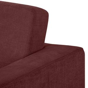 Sofa Croom II (3-Sitzer) Webstoff Weinrot