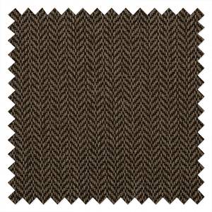 Canapé Dauphine (2 places) Tissu - Motif à chevrons - Marron