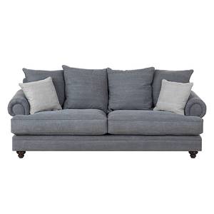 Sofa Davido (3-Sitzer) Baumwollstoff Anthrazit