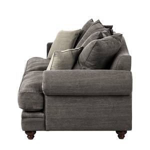 Sofa Davido (3-Sitzer) Baumwollstoff Braun