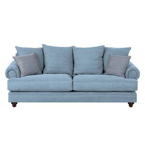 Sofa Davido (3-Sitzer) Baumwollstoff Hellblau