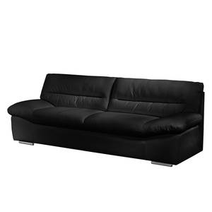 Sofa Doug (3-Sitzer) Echtleder Schwarz - Echtleder Ramsa Schwarz