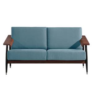 Sofa Dowel (2-Sitzer) Flachgewebe Stoff Asa: Blau