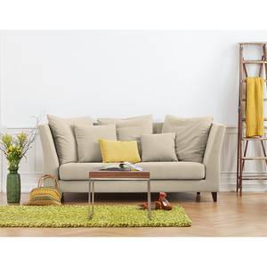 Sofa Draper (3-Sitzer) Webstoff Stoff Akenia: Beige