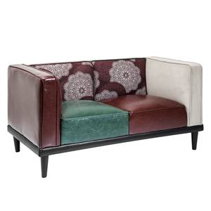 Sofa Dressy (2-Sitzer) Kunstleder / Webstoff - Mehrfarbig