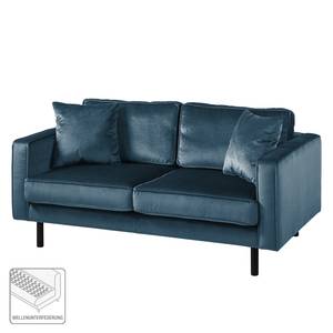 Sofa Edina Samt (2-Sitzer) Dunkelblau