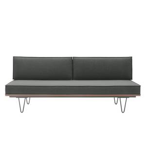 Sofa Elphin (2-Sitzer) Webstoff Dunkelgrau