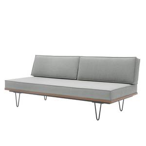 Sofa Elphin (2-Sitzer) Webstoff Lichtgrau