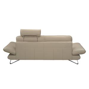 Sofa Enzo (3-Sitzer) Echtleder Beige Kopfstütze verstellbar