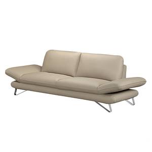 Sofa Enzo (3-Sitzer) Echtleder Beige Keine Funktion