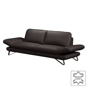 Sofa Enzo (3-Sitzer) Echtleder Mocca Keine Funktion