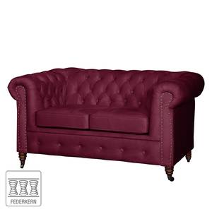 Sofa Esplanada (2-Sitzer) Samt Weinrot