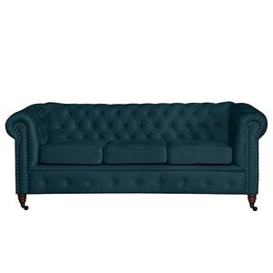 Sofa Esplanada (3-Sitzer) Samt Dunkelblau