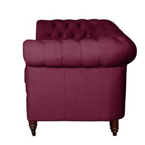 Sofa Esplanada (3-Sitzer) Samt Weinrot