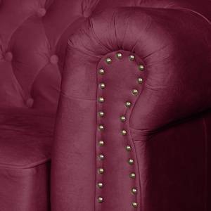 Fauteuil Esplanada Velours - Rouge Bordeaux