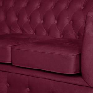 Sofa Esplanada (3-Sitzer) Samt Weinrot