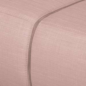 Sofa Eva I (3-Sitzer) Webstoff Mauve - Beige - Eiche