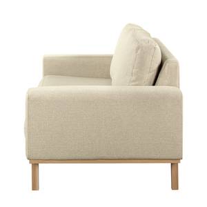 Sofa Eva III (2-Sitzer) Webstoff Beige - Beige - Eiche