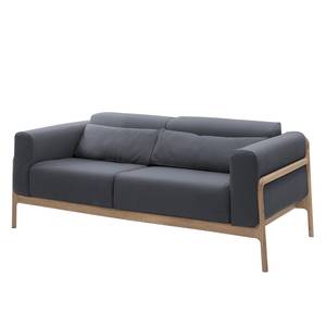 Sofa Fleek (2-Sitzer) Stoff Ever: Anthrazit - Braun