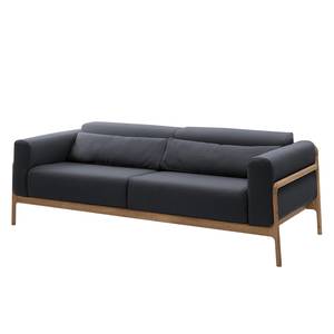 Sofa Fleek (3-Sitzer) Stoff Ever: Anthrazit - Braun