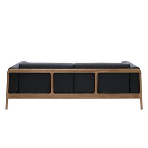 Sofa Fleek (3-Sitzer) Stoff Ever: Anthrazit - Braun