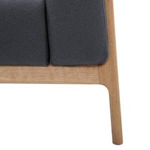 Sofa Fleek (3-Sitzer) Stoff Ever: Anthrazit - Braun