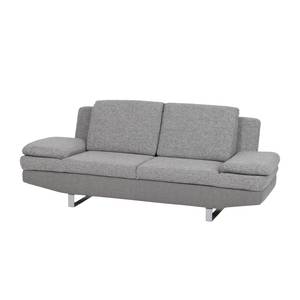 Sofa Felipa (2-Sitzer) Webstoff Grau/Strukturstoff Grau-Braun