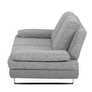 Sofa Felipa (2-Sitzer) Webstoff Grau/Strukturstoff Grau-Braun