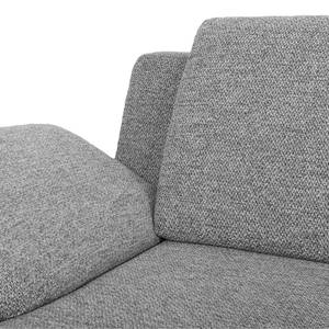 Sofa Felipa (2-Sitzer) Webstoff Schwarz/Strukturstoff Grau