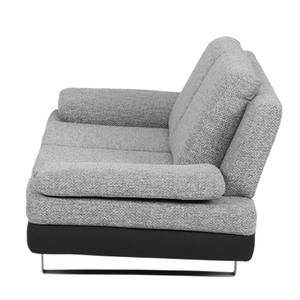 Sofa Felipa (2-Sitzer) Webstoff Schwarz/Strukturstoff Grau