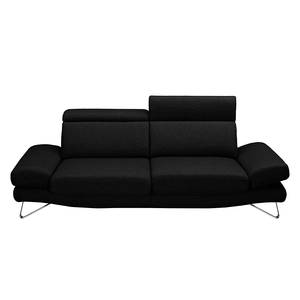 Sofa Finnley (2,5-Sitzer) Webstoff Schwarz