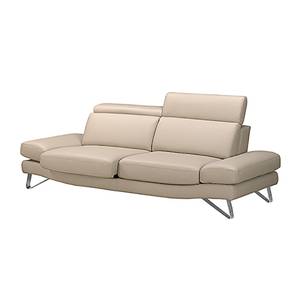 Sofa Finnley (3-Sitzer) Echtleder Beige