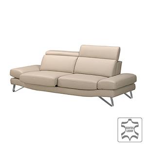 Sofa Finnley (3-Sitzer) Echtleder Echtleder - Beige