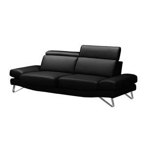 Sofa Finnley (3-Sitzer) Kunstleder Schwarz