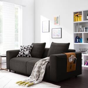 2,5-Sitzer Sofa FINNY Webstoff Saia: Schwarz-Braun - Keine Funktion