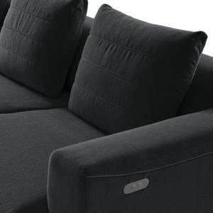 2,5-Sitzer Sofa FINNY Webstoff Saia: Anthrazit - Sitztiefenverstellung