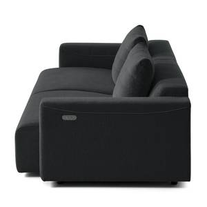 3-Sitzer Sofa FINNY Webstoff Saia: Anthrazit - Sitztiefenverstellung