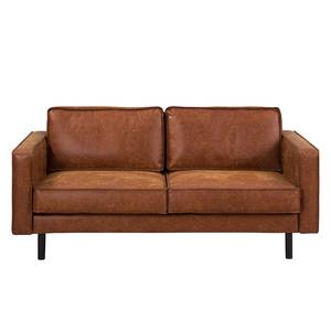2-Sitzer Sofa FORT DODGE Antiklederlook - Microfaser Yaka: Cognac - Ohne Schlaffunktion
