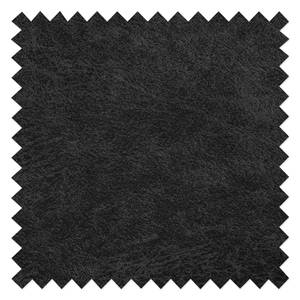 Fauteuil XL FORT DODGE Aspect cuir vieilli - Microfibre Yaka: Noir