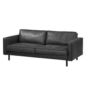 3-Sitzer Sofa FORT DODGE Antiklederlook - Microfaser Yaka: Schwarz