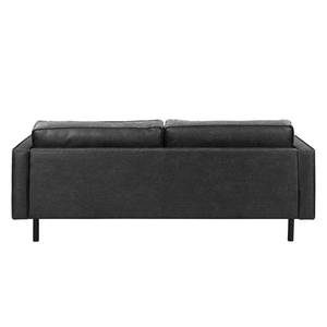 3-Sitzer Sofa FORT DODGE Antiklederlook - Microfaser Yaka: Schwarz