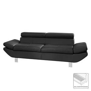 Sofa Fries (2-Sitzer) Kunstleder - Schwarz