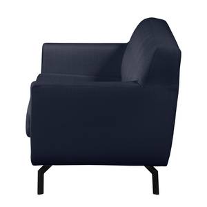 Sofa Giarra (2-Sitzer) Strukturstoff - Dunkelblau