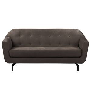 Sofa Giarra (3-Sitzer) Antiklederlook - Braungrau