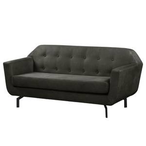 Sofa Giarra (3-Sitzer) Antiklederlook - Dunkelgrau