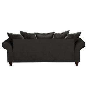 Sofa Goldwin (3-Sitzer) Antiklederlook / Webstoff - Basalt