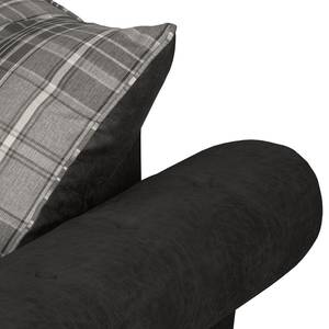 Sofa Goldwin (3-Sitzer) Antiklederlook / Webstoff - Basalt