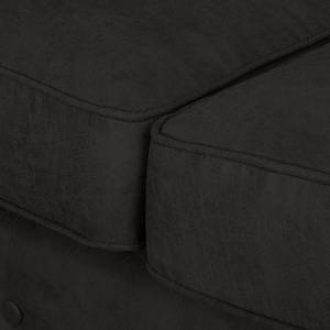 Sofa Goldwin (3-Sitzer) Antiklederlook / Webstoff - Basalt